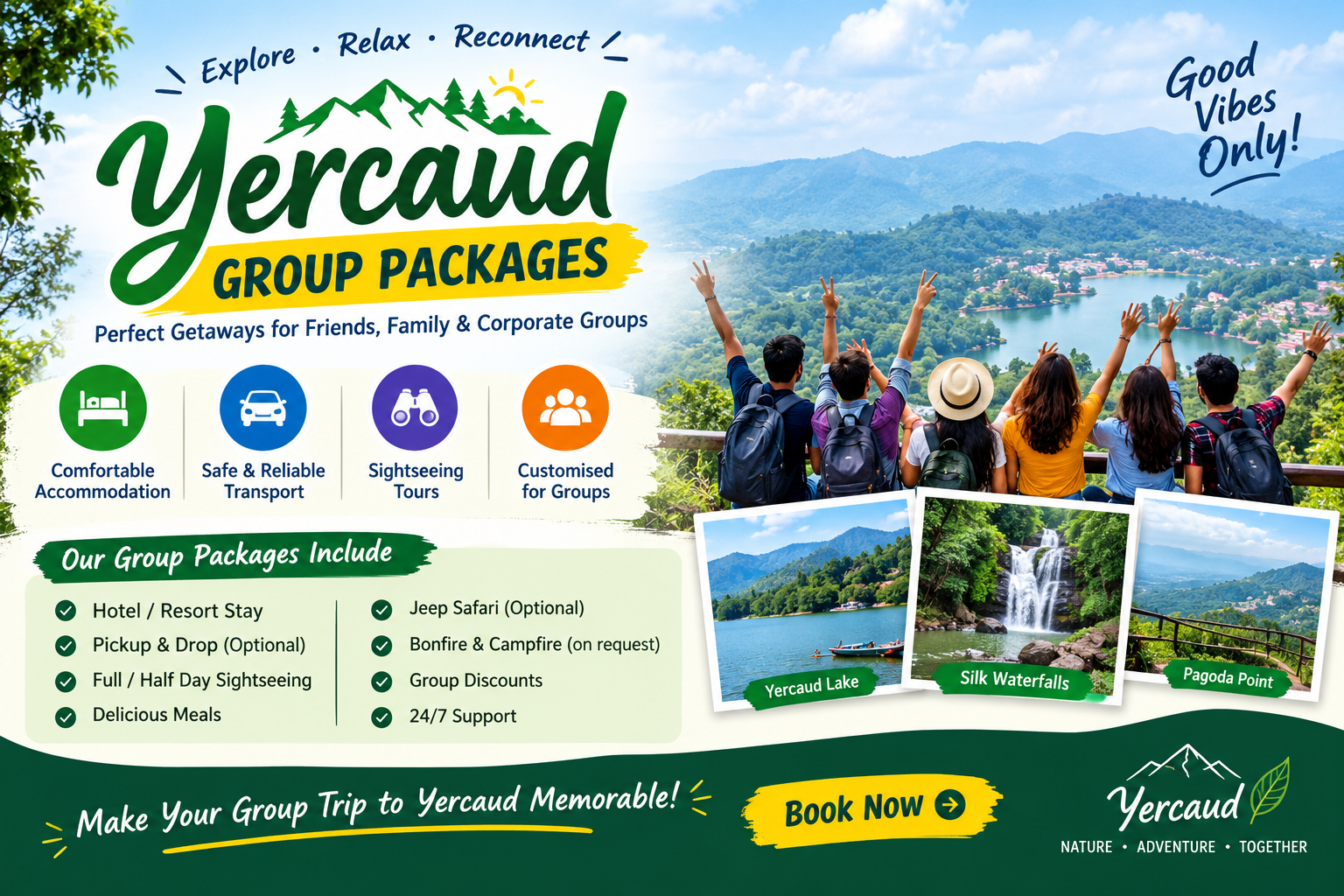 Yercaud Group Getaway Adventure Poster